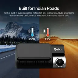 qubo Smart Dashcam Pro 3K & Rear Cam|5MP UHD|2MP FHD Rear|Sony Starvis Sensor|3.2 LCD In-car Camera System image 5