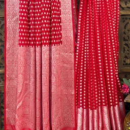 kanjiqueen Woven Banarasi Georgette, Chiffon Saree image 2