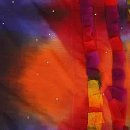 invent fashion Net Printed Multicolor Women Dupatta image 2