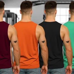 fuzer Pack of 4 Men Vest image 2