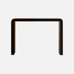 objectry Loop Solid Wood Console Table In Black Finish image 3