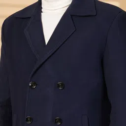 chkokko Tweed Solid Coat For Men image 5