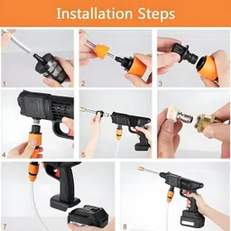 scurra Wireless Water Gun Power Washer Gun for Washing (2* Battery) Pressure Washer image 4