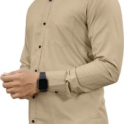 nivick Men Regular Fit Solid Formal Shirt image 3