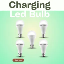 sacro Rechargeable Emergency Bulb 12W Inverter Rechargebale Emergency Bulb_Pack_5 D413 3 hrs Bulb Emergency Light image 1