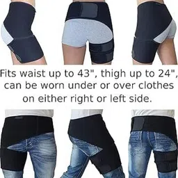 unique buy Ortho Wrap Hip Brace Adjustable Support for Hip and Thigh Pain Relief Supporter image 3