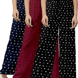 zakhifashion Pack of 3 Women Pyjama image 1
