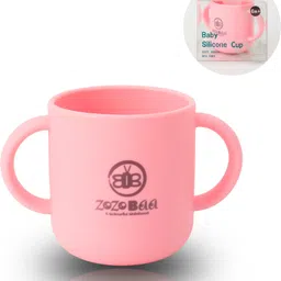 zozobaa Silicone Baby Drinking Open Tiny Cup with Two Handles | Bpa-Free, Non Sippy Cup- Food Grade Silicone-picture-38