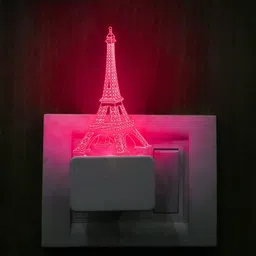 starlaser Acrylic Engraved with 7-Colors Changing 3D Optical Illusion Eiffel tower985 lamp Night Lamp image 3