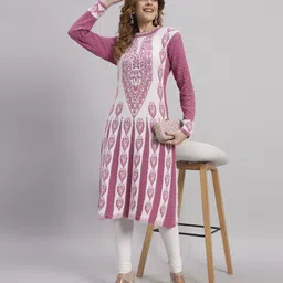blushh collection Women Printed Wool A-line Kurta image 2