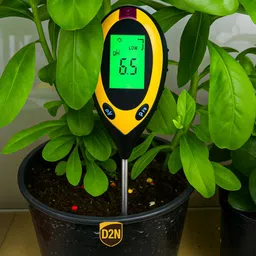 d2n 4 in 1 Digital Soil Meter, Moisture,Sunlight & Temperature Tester for Plant Use2 Soil Test Kit-picture-19