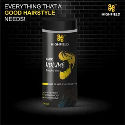 highfield Hair Volumizing Powder Wax Strong Hold | Matte Finish | Non Greasy Hair Powder Hair Styler image 3