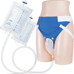 kumijashi Blue Cloth Reusable, Washable, Portable Male Urine Bag 2000 Ml+1000 Ml Urine Pot-picture-13