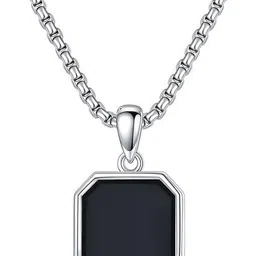 whitechimes Silver Stainless Steel Pendant Set image 2