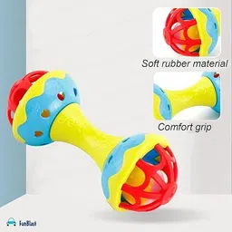 budetto Rattles for Kids Baby Rattle Bells Shaking Dumbbells Random Rattle image 2