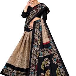 rukamani Printed Daily Wear Cotton Blend Saree image 2