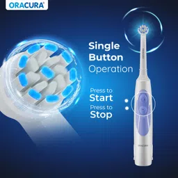 ORACURA OB100 Oscillating Battery Operated Electric Toothbrush | 6000 Strokes/Min Electric Toothbrush image 5