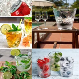 tanlesa 21 grid silicone ice cube tray with lid for for water,juice,wine,liquids,coffee Multicolor Silicone Ice Cube Tray image 3