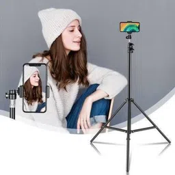 Sushmarth Portable Adjustable Tripod Stand Tripod (Black, Supports Up to 400 g) Tripod image 4