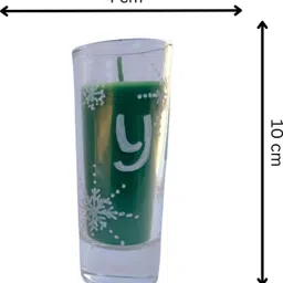 pleasing forest Red::White::Green_Rose,Vanila Candle image 3