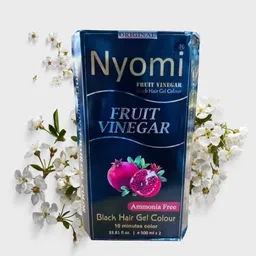 Fruit Vinegar Black Hair Gel Dye 1000ml | Ammonia Free Herbal Hair Colour , Black-image-96