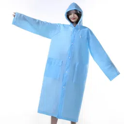 firmed string Solid Women Raincoat-picture-34