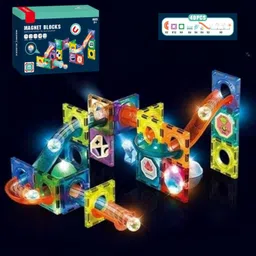 bairnino Kids Light Magnetic Tiles Set 40 Pcs | 3D STEM Construction & Learning Toy-picture-20