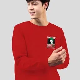 rae zone Men Printed Round Neck Pure Cotton Green T-Shirt image 2