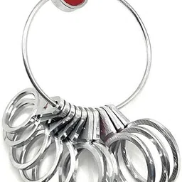 t h tools centre Ring Sizer for Measuring Finger Ring Sizes, Includes 4-13 Flat Rings Ring Gauge image 2