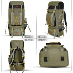 wayaq Tourist Travel Backpack for Outdoor Sport Trekking Hiking Camping Mountaineering Rucksack- 80 L image 5