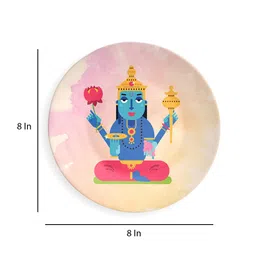 quirk india Lord Vishnu Decorative Wall Plate image 3