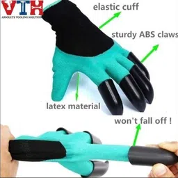 vth Heavy Duty Garden Digging Planting Gloves Washable Right Hand Fingertips Gardening Shoulder Glove image 3