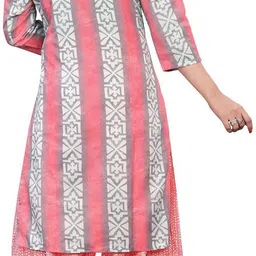 rajnandini Cotton Blend Printed Readymade Salwar Suit Ready to Wear Printed Kurta, Patiala & Dupatta Set image 2