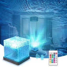kshavi Ocean Wave Projector Lamp 3D Water Effect Romantic LED Night Light Night Lamp-picture-12