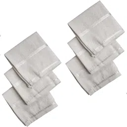 Uniqon (Set of 12) Pcs Women's/ Girl's Pure Soft Cotton White Color Embroidery Design Towel Hankies ["White"] Handkerchief-picture-12