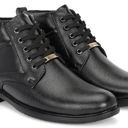 Vellinto INDIANA Men Mid Ankle Synthetic Leather Boots| Party & Office Wear Boots For Men image 2