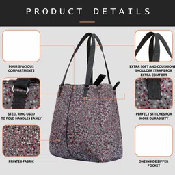 addixon Women Grey Shoulder Bag - Extra Spacious image 4