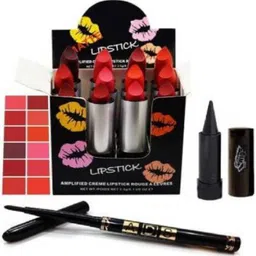 ads BeautyFLY Kajal+Black Eyeliner Pencil+12Pcs Cute Cat Combo Balm Lipstick (Pack of 14)-picture-40