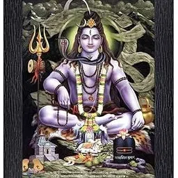 dekorvia Shiv Parivar Photo Frame | Divine Lord Shiva Family Wall & Temple Decor Digital Reprint 12 inch x 9 inch Painting-picture-10