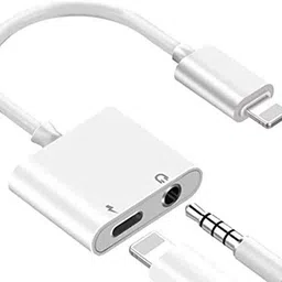 TechKing White 2in1 Splitter 8 Pin to Dual 8 Pin Phone Charger Phone Converter image 1