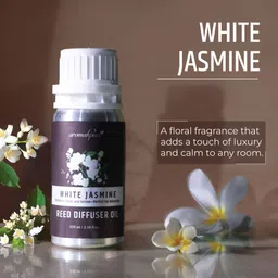aromahpure Jasmine Reed Diffuser Oil Refill | Long-Lasting Home Fragrance Aroma Oil image 2