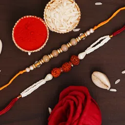 anil rakhi Designer D1172 Assorted Rakhi Set image 2