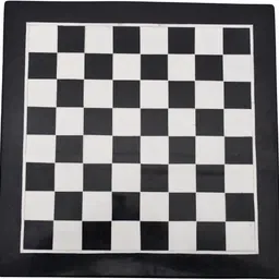 aargkraft 12x12 Black Marble Stone Chess Board (Without Pieces) 2 cm Chess Board image 1