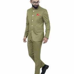 aljaami Men jodhpuri bandhgala Solid Suit image 3