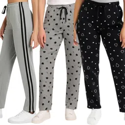 k4ss Pack of 3 Fancy Stylish Printed Combo Pack Of 3 Pyjama | Trouser | Lower for woman | Girl Women Pyjama-picture-25