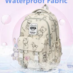 walson Medium 30 L Laptop Backpack Trendy Bear Kawaii Backpack For College or School Backpack | Standard Backpack image 4