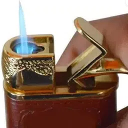 drizzling Revolver Shaped Gun Heavyweight - Jet Flame Lighter Cigarette Cigar Lighter myfirstdot Pocket Lighter image 4