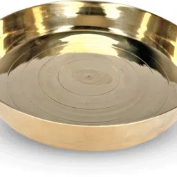 dokchan Brass plain heavy plate (Size - 12.4cm) Half Plate-picture-42