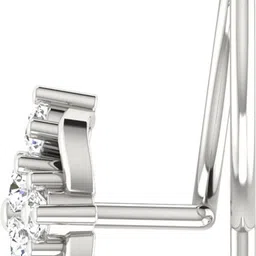 avsar Swarnika 18kt Diamond White Gold Nose Wire image 5