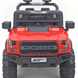 razz bazz POBO RED 4 Motors 4x4 (1-8Yrs) Battery ride on Jeep Battery Operated Ride On-picture-15